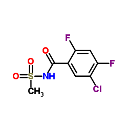 5-Chloro-2,4-difluoro-N-(methylsulfonyl)benzamide结构式