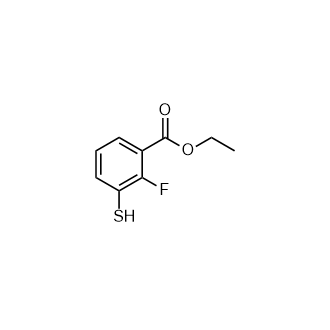 2-氟-3-巯基苯甲酸乙酯结构式