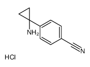 4-(1-Aminocyclopropyl)benzonitrile hydrochloride Structure