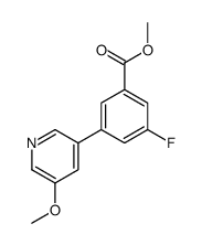 methyl 3-fluoro-5-(5-methoxypyridin-3-yl)benzoate structure