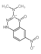N-[(2,4-dinitrophenyl)amino]-N,N-dimethyl-methanimidamide structure
