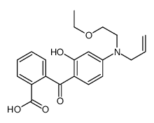 2-[4-[2-ethoxyethyl(prop-2-enyl)amino]-2-hydroxybenzoyl]benzoic acid Structure
