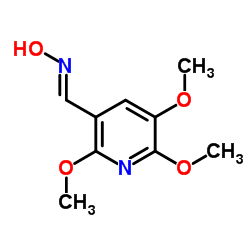 (E)-N-Hydroxy-1-(2,5,6-trimethoxy-3-pyridinyl)methanimine Structure