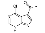 4-Chloro-5-(methylsulfinyl)-7H-pyrrolo[2,3-d]pyrimidine structure