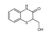 2-hydroxymethyl-2H-1,4-benzothiazin-3(4H)-one结构式