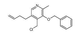 3-(benzyloxy)-5-(but-3-en-1-yl)-4-(chloromethyl)-2-methylpyridine Structure