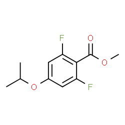 2,6-Difluoro-4-isopropoxybenzoic acid methyl ester结构式