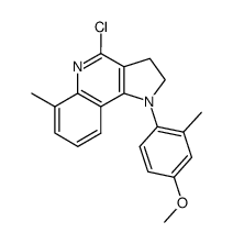 1-(4-methoxy-2-methylphenyl)-4-chloro-6-methyl-2,3-dihydropyrrolo<3,2-c>quinoline结构式