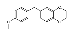 (p-anisyl)(2,3-dihydro-benzo[1,4]dioxin-6-yl)methane Structure