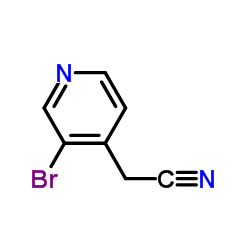 2-(3-溴吡啶-4-基)乙腈结构式