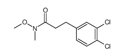 3-(3,4-dichlorophenyl)-N-methoxy-N-methylpropanamide Structure