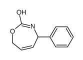 4-phenyl-4,7-dihydro-3H-1,3-oxazepin-2-one结构式