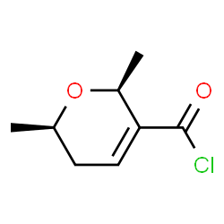 2H-Pyran-3-carbonyl chloride, 5,6-dihydro-2,6-dimethyl-, cis- (9CI)结构式
