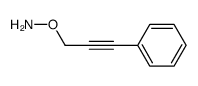 Hydroxylamine, O-(3-phenyl-2-propynyl)- (9CI) Structure