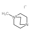 4-Aza-1-azoniabicyclo[2.2.2]octane,1-methyl-, iodide (1:1) Structure