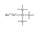 gold(I) tris(trimethylsilyl)silane telluride Structure