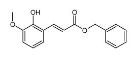 benzyl 3-(2-hydroxy-3-methoxyphenyl)prop-2-enoate结构式