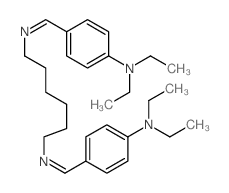 1,6-Hexanediamine,N,N'-bis[p-(diethylamino)benzylidene]- (8CI) Structure