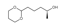 (4S)-1-(1,3-dioxan-2-yl)pentan-4-ol结构式