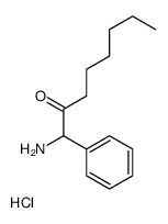 1-amino-1-phenyloctan-2-one,hydrochloride结构式