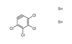 1,2-Bis(trimethylstannyl)-3,4,5,6-tetrachlorobenzene Structure