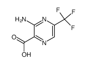 3-amino-5-trifluoromethyl-pyrazine-2-carboxylic acid结构式