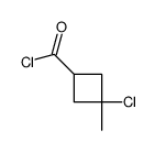 Cyclobutanecarbonyl chloride, 3-chloro-3-methyl- (8CI) Structure