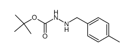 2-[(4-methylphenyl)methyl]hydrazinecarboxylic acid 1,1-dimethylethyl ester Structure