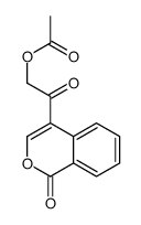 [2-oxo-2-(1-oxoisochromen-4-yl)ethyl] acetate Structure