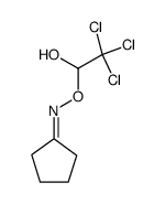 O-(2,2,2-trichloro-1-hydroxyethyl)-cyclopentanonoxime Structure