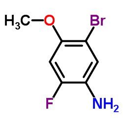 5-Bromo-2-fluoro-4-methoxyaniline结构式