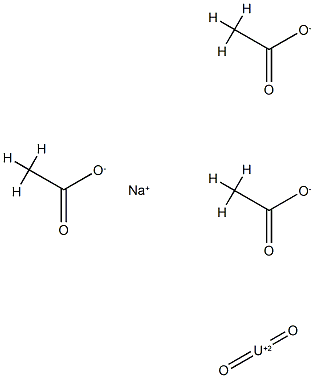 sodium uranyl triacetate, of uranium depleted in uranium-235结构式