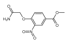 4-carbamoylmethoxy-3-nitro-benzoic acid methyl ester结构式