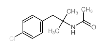 N-(2-(4-Chlorophenyl)-1,1-dimethylethyl)acetamide structure