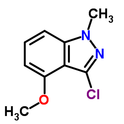 3-Chloro-4-methoxy-1-methyl-1H-indazole structure