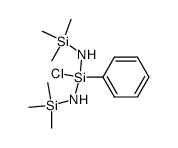 Bis-(trimethylsilyl-amino)-chlor-phenyl-silan结构式