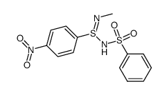 N1-Benzolsulfonyl-N2-methyl-p-nitro-benzolsulfinsaeure-amidin结构式
