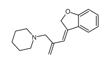 1-[2-(1-benzofuran-3-ylidenemethyl)prop-2-enyl]piperidine Structure