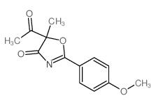 5-acetyl-2-(4-methoxyphenyl)-5-methyl-1,3-oxazol-4-one picture