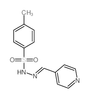 Benzenesulfonic acid,4-methyl-, 2-(4-pyridinylmethylene)hydrazide结构式