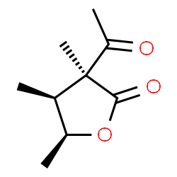 2(3H)-Furanone, 3-acetyldihydro-3,4,5-trimethyl-, (3alpha,4alpha,5alpha)- (9CI)结构式