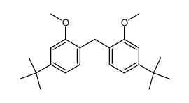 4,4'-Di-tert-butyl-2,2'-dimethoxydiphenylmethane结构式