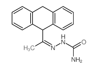 Hydrazinecarboxamide,2-[1-(9,10-dihydro-9-anthracenyl)ethylidene]- Structure