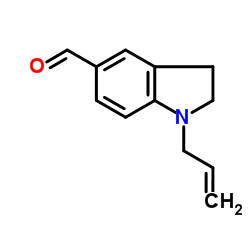 1-ALLYL-2,3-DIHYDRO-1H-INDOLE-5-CARBALDEHYDE结构式