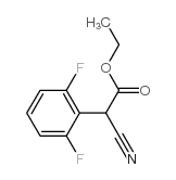 Ethyl 2-cyano-2-(2,6-difluorophenyl)acetate Structure