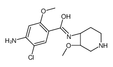 CIS-4-AMINO-5-CHLORO-2-METHOXY-N-(3-METHOXY-PIPERIDIN-4-YL)-BENZAMIDE structure