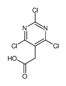 2,4,6-三氯-5-(2-乙酸)嘧啶结构式