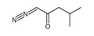 1-diazo-4-methyl-pentan-2-one Structure