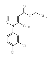 ethyl 1-(3,4-dichlorophenyl)-5-methyl-1h-pyrazole-4-carboxylate structure