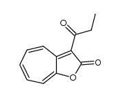 3-propionyl-2H-cyclohepta[b]furan-2-one Structure
